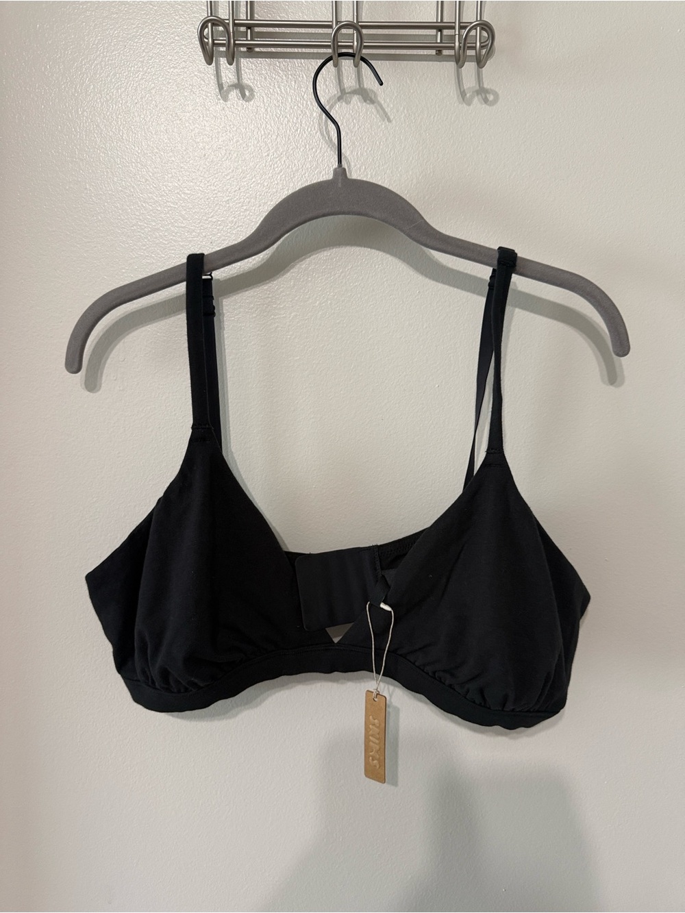 Skims Black Minimalist Bralette